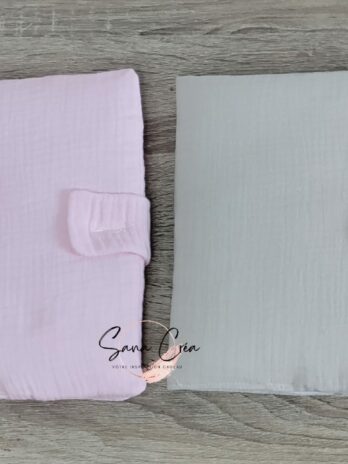 PROTEGE CARNET DE SANTE GAZE DE COTON